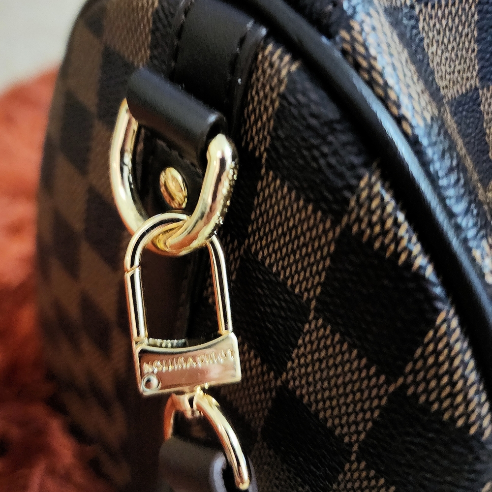 Louis Vuitton Damier Ebene Brown Top-Handle Shoulder Bag - Picture 5 of 14